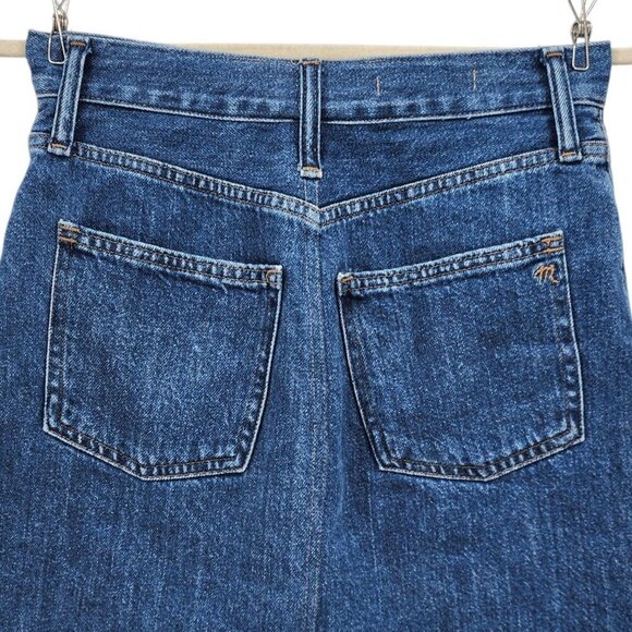 Madewell Ridge Denim A-Line Short Mini Jean Skirt Womens 26 - Picture 10 of 11